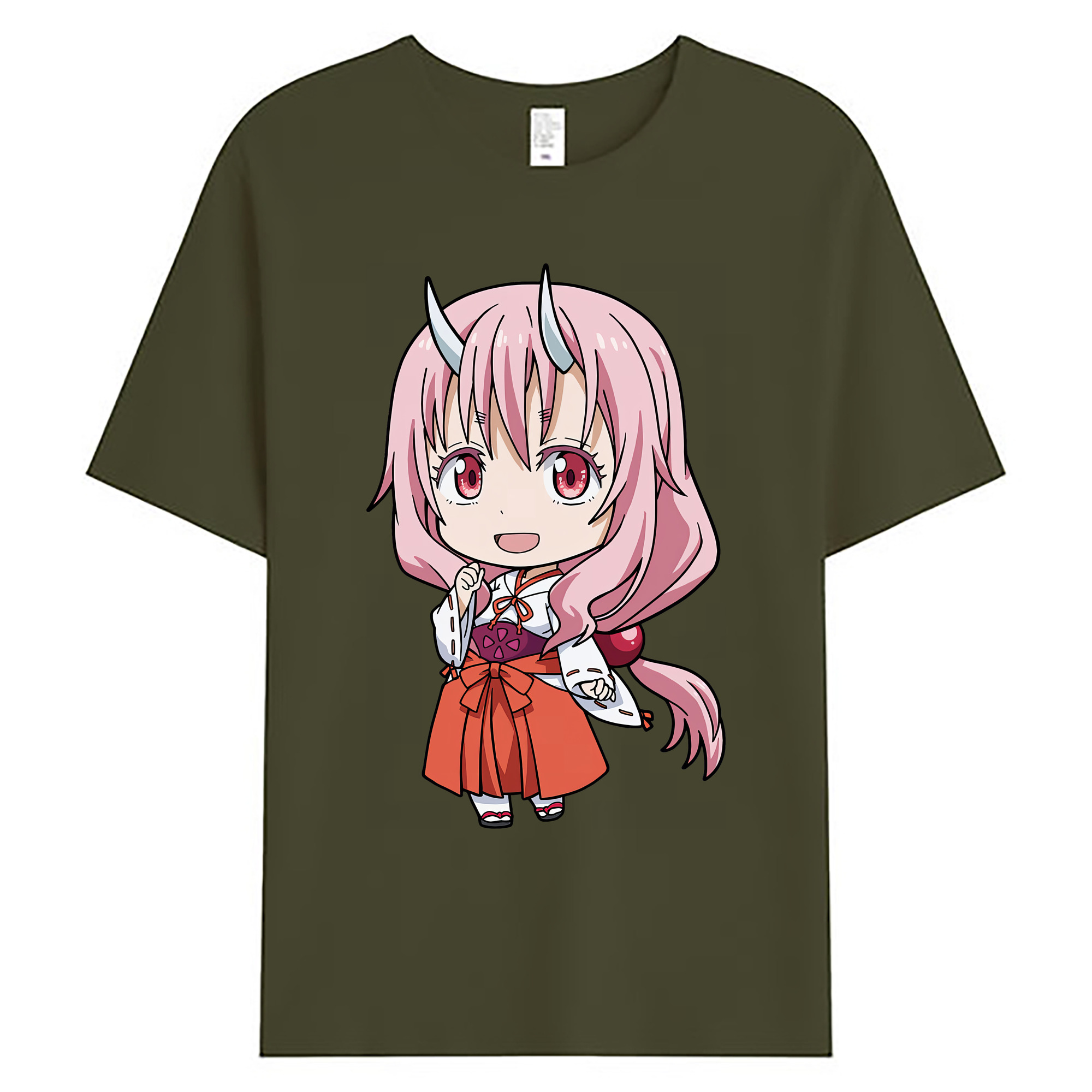（画像用） 転スラ Regarding Reincarnated to Slime 綿100％ メンズ半袖Tシャツ｜肌触りやわらか＆通気性